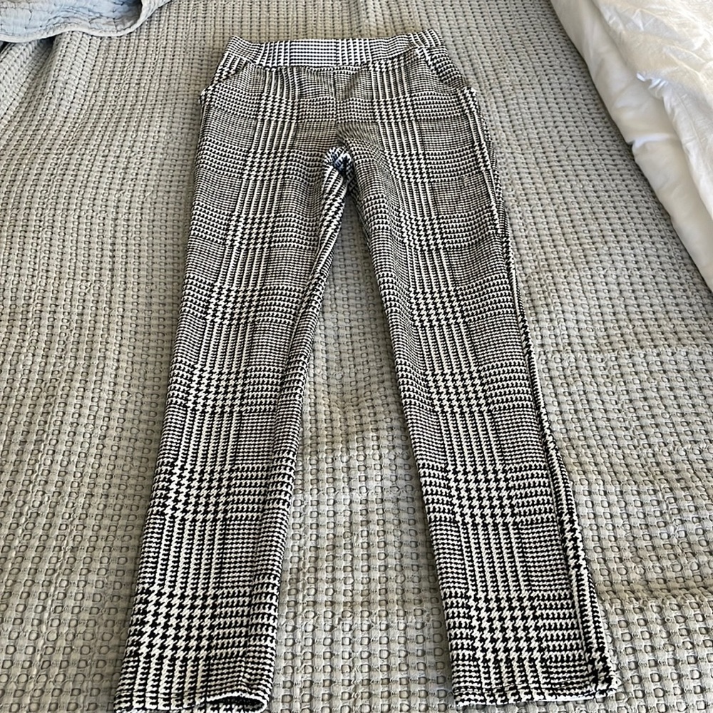 Akira black and white trousers
